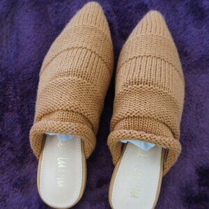 Miim women leather sweater loafers